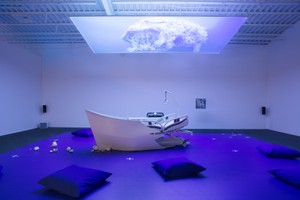 This undreamt of sail is watered by the white wind of the abyss Installation